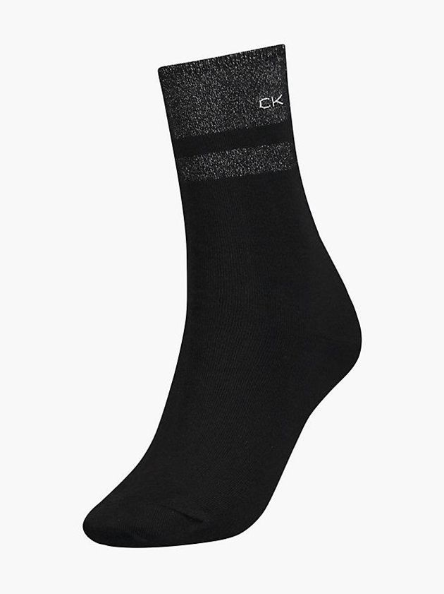 Calvin Klein USA Lurex Gift Box Womens Socks Black 7154620-YZ